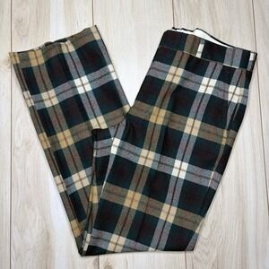 Scottish Tartans By Corbin Wool Plaid VTG 80s Pants Mens Trousers Size 36x32